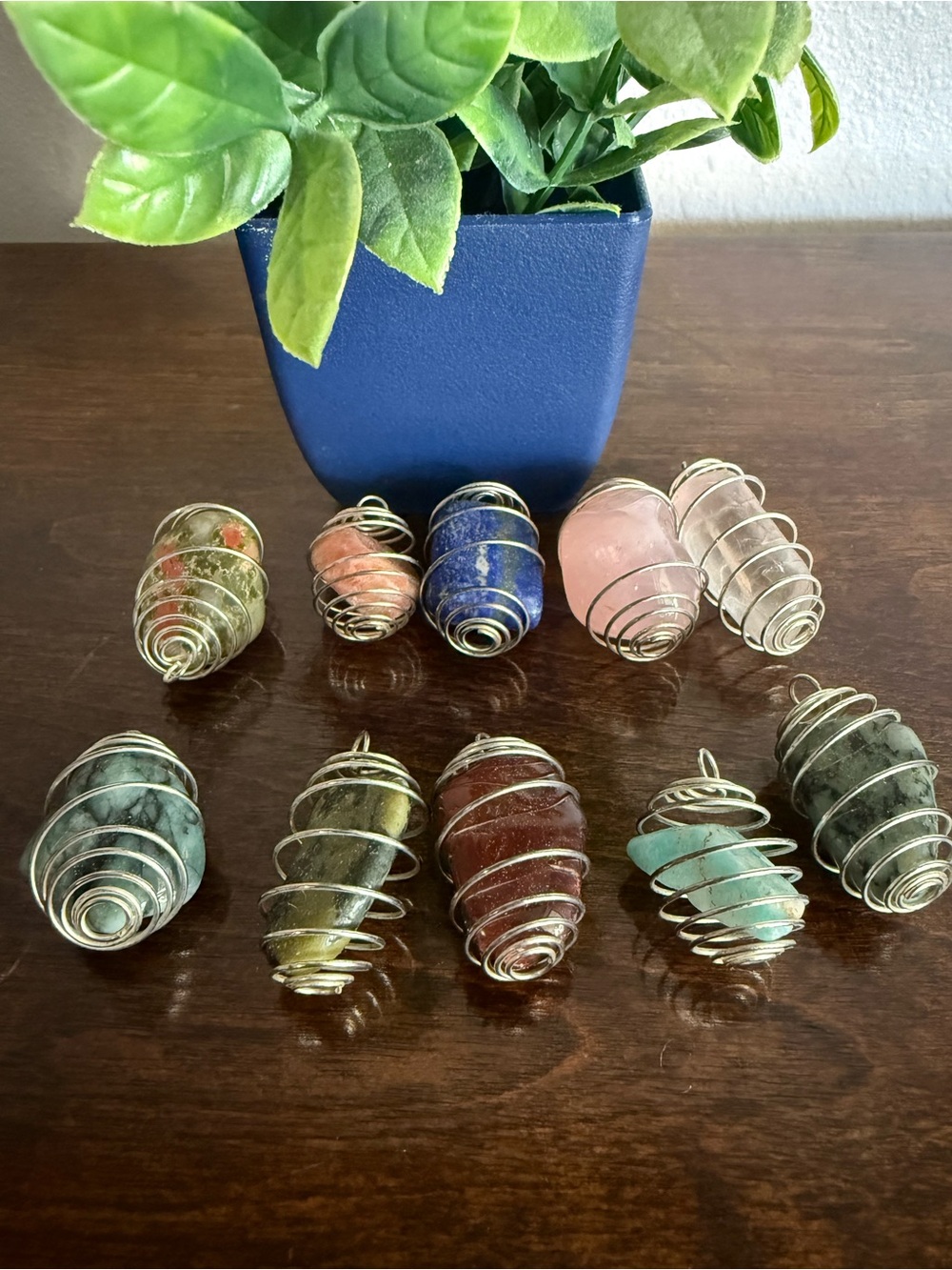 Natural Crystal & Gemstone Pendant Lot & Sign 💎✨